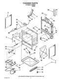 CHASSIS PARTS Diagram and Parts List for IVP85803  Inglis Range
