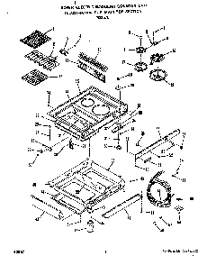 Main Top Diagram and Parts List for N3357*0  Roper Range