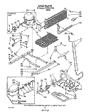 UNIT Diagram and Parts List for ET22RKXXW00  Whirlpool Refrigerator