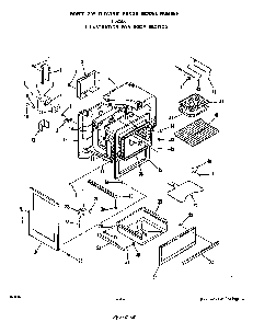 Body Diagram and Parts List for F5258*0  Roper Range
