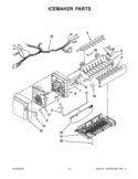 Part Location Diagram of WPW10351019 Whirlpool Extension Arm