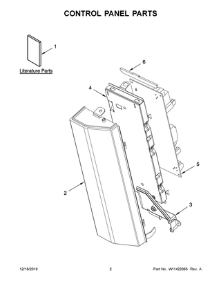 Part Location Diagram of W11268408 Whirlpool Tech Sheet