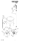 PUMP PARTS, OPTIONAL PARTS (NOT INCLUDED) Diagram and Parts List for WTW6400SW1  Whirlpool Washer