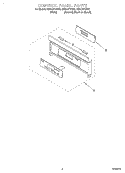 CONTROL PANEL Diagram and Parts List for RS610PXGN3  Whirlpool Range