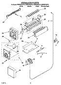 ICEMAKER PARTS, PARTS NOT ILLUSTRATED Diagram and Parts List for KSRS27ILSS13  KitchenAid Refrigerator