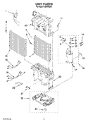 UNIT PARTS Diagram and Parts List for AD50DSS2  Whirlpool Dehumidifier