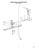 UPPER WASH AND RINSE Diagram and Parts List for KUDM220T1  KitchenAid Dishwasher