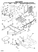 UNIT PARTS Diagram and Parts List for KSRT25CRMS01  KitchenAid Refrigerator