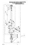 BRAKE AND DRIVE TUBE Diagram and Parts List for LSE9355BQ0  Whirlpool Washer
