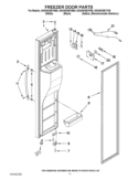 FREEZER DOOR PARTS Diagram and Parts List for GSS30C6EYB00  Whirlpool Refrigerator