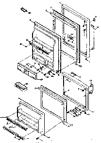 Door Parts Diagram and Parts List for 106S14FL1  Kenmore Refrigerator