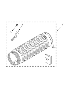 Product Accessory Parts Diagram and Parts List for LTG5243DQC  Whirlpool Washer Dryer Combo