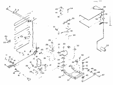 Refrigerator Unit Parts Diagram and Parts List for 106R12A  Kenmore Refrigerator