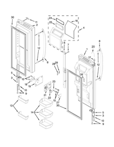 Part Location Diagram of W10846358 Whirlpool Door Bin