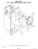 LINER Diagram and Parts List for ET18GKXSW0A  Whirlpool Refrigerator