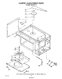 CABINET AND STIRRER Diagram and Parts List for RM778PXT5  Whirlpool Microwave Oven Combo
