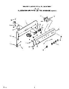 Backguard Diagram and Parts List for F5357*0  Roper Range