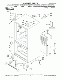 CABINET PARTS Diagram and Parts List for GX5FHDXVA01  Whirlpool Refrigerator