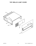 TOP GRILLE & UNIT COVER Diagram and Parts List for KSSC48QVS05  KitchenAid Refrigerator