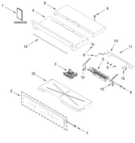 Control Panel Parts Diagram and Parts List for JOEDC530RM00  Whirlpool Wall Oven