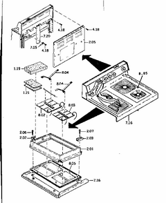 Rangetop Diagram and Parts List for 1189367120  Kenmore Range