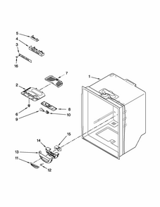 Refrigerator Liner Parts Diagram and Parts List for 59679523016  Kenmore Refrigerator