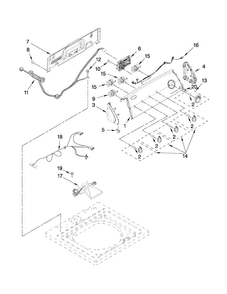 Part Location Diagram of W10480184 Whirlpool Electronic Control Board