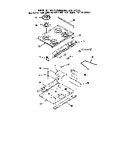 Main Top Diagram and Parts List for 1393*0A  Roper Range