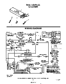 Wire Harness Diagram and Parts List for F9808*0  Roper Range