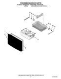 FREEZER DOOR PARTS Diagram and Parts List for GI5FVAXYQ00  Whirlpool Refrigerator