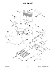 07 - Unit Parts Diagram and Parts List for WRFF3236RV00  Whirlpool Refrigerator