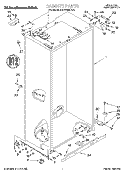 CABINET Diagram and Parts List for KSSS42MDX03  KitchenAid Refrigerator
