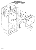 LINER Diagram and Parts List for KTRC18KAWH10  KitchenAid Refrigerator