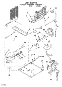 UNIT Diagram and Parts List for TT21AKXKQ01  Estate Refrigerator