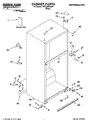 CABINET PARTS Diagram and Parts List for 7ST21HPXLQ01  Whirlpool Refrigerator