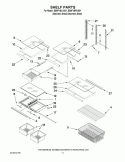 SHELF PARTS Diagram and Parts List for EB9FVBRVS01  Whirlpool Refrigerator