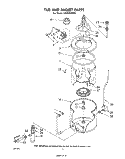 TUB AND BASKET Diagram and Parts List for LA9800XPW1  Whirlpool Washer