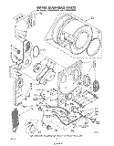Part Location Diagram of 692833 Whirlpool FAN SCROLL