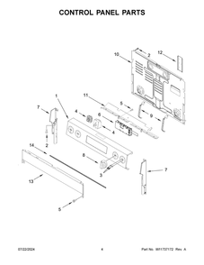 Part Location Diagram of W11728387 Whirlpool ENDCAP-PNL