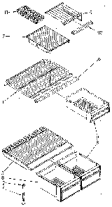 Shelf Diagram and Parts List for ET18NKXSM04  Whirlpool Refrigerator