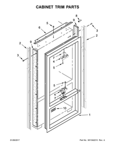 Part Location Diagram of W10672325 Whirlpool SLIDE