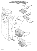 FREEZER LINER Diagram and Parts List for 4ED25DQXAW00  Whirlpool Refrigerator