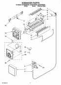 ICEMAKER PARTS Diagram and Parts List for G2IXEFMWB00  Whirlpool Refrigerator