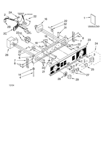Washer/dryer Control Panel Parts Diagram and Parts List for 11080754002  Kenmore Washer Dryer Combo