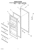 DOOR Diagram and Parts List for EL7ATRRKQ02  Whirlpool Refrigerator