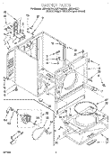 SECTION Diagram and Parts List for LER7646DW1  Whirlpool Dryer