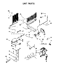 Unit parts Diagram and Parts List for 10679472411  Kenmore Refrigerator