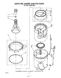 AGITATOR, BASKET AND TUB Diagram and Parts List for LB5540XMN0  Whirlpool Washer