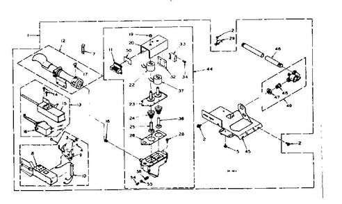 Burner Assembly 1 Diagram and Parts List for 1106117254  Kenmore Dryer
