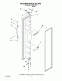 FREEZER DOOR PARTS Diagram and Parts List for IS25CFXTQ02  Inglis Refrigerator
